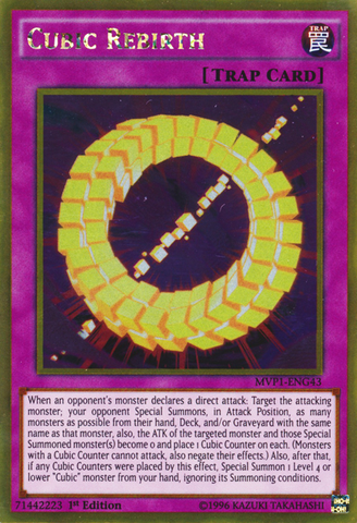 Cubic Rebirth [MVP1-ENG43] Gold Rare 