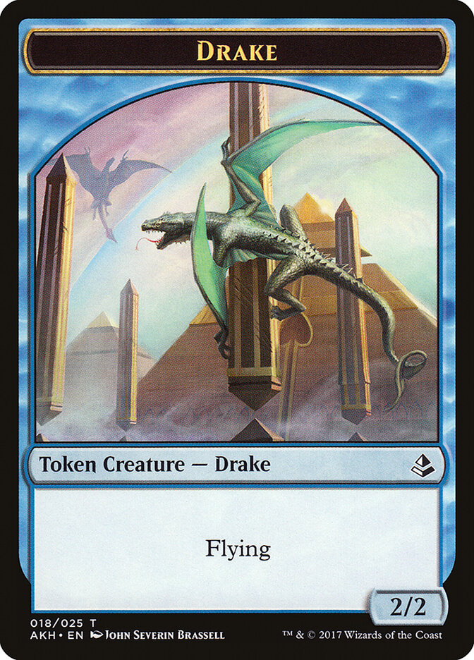 Anointer Priest // Drake Double-Sided Token [Amonkhet Tokens] 