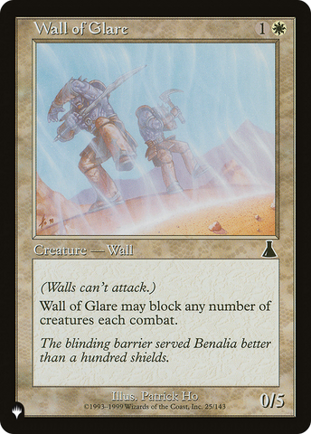 Wall of Glare [The List Reprints] 