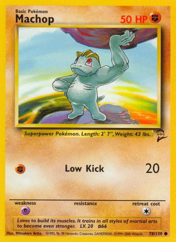 Machop (78/130) [Base Set 2] 