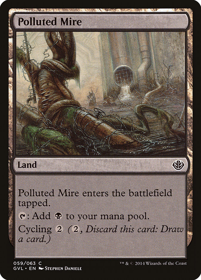 Polluted Mire (Garruk vs. Liliana) [Duel Decks Anthology] 