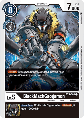 BlackMachGaogamon [BT5-068] [Battle of Omni] 