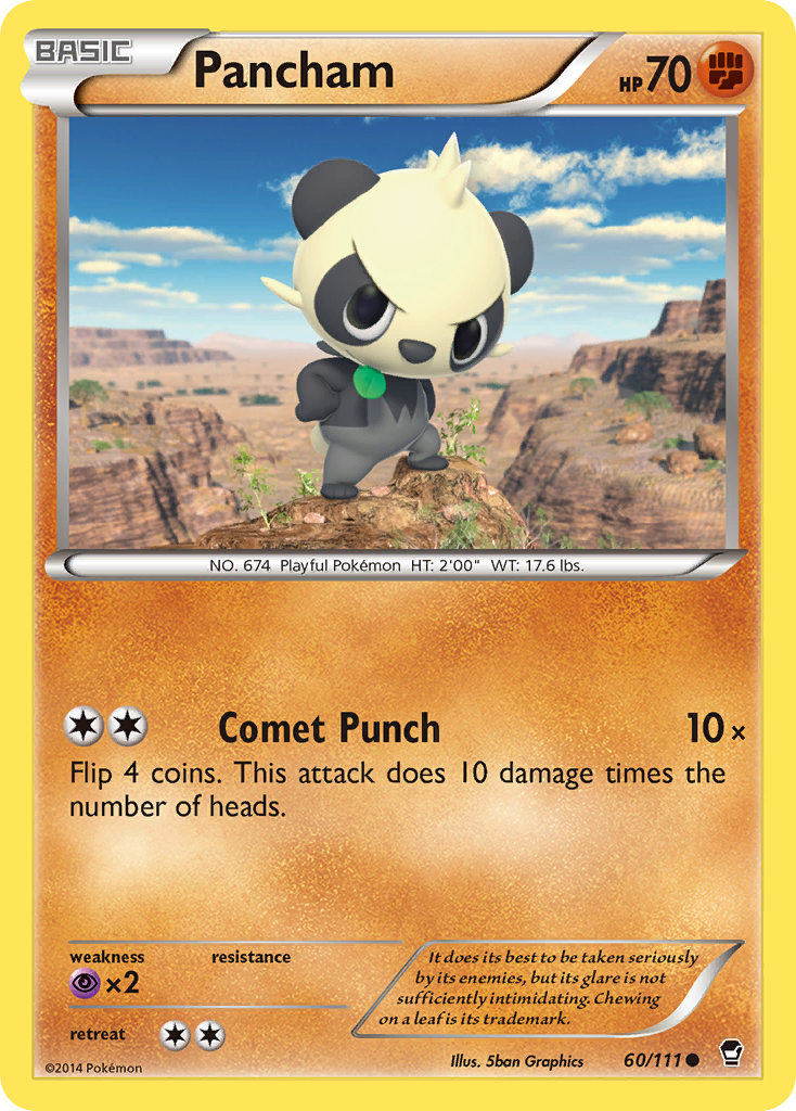 Pancham (60/111) [XY: Furious Fists] 