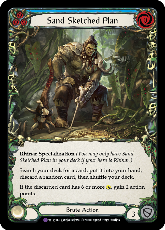 Sand Sketched Plan [U-WTR009] (Welcome to Rathe Unlimited) Unlimited Rainbow Foil 