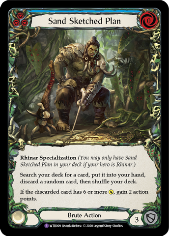 Sand Sketched Plan [U-WTR009] (Welcome to Rathe Unlimited) Unlimited Rainbow Foil 