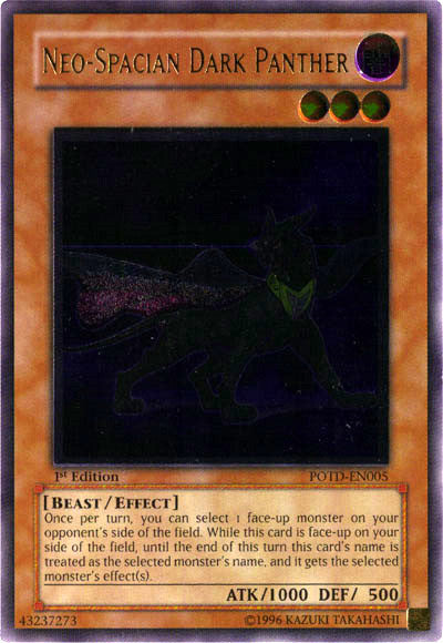 Neo-Spacian Dark Panther [POTD-EN005] Ultimate Rare 
