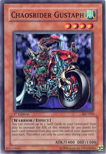 Chaosrider Gustaph [IOC-018] Super Rare 