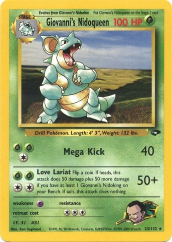 Giovanni's Nidoqueen (23/132) [Gym Challenge Unlimited] 