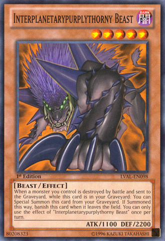 Interplanetarypurplythorny Beast [LVAL-EN098] Common 