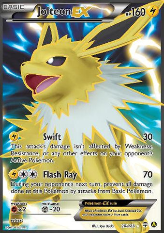 Jolteon EX (28a/83) (Alternate Art Promo) [XY: Generations] 