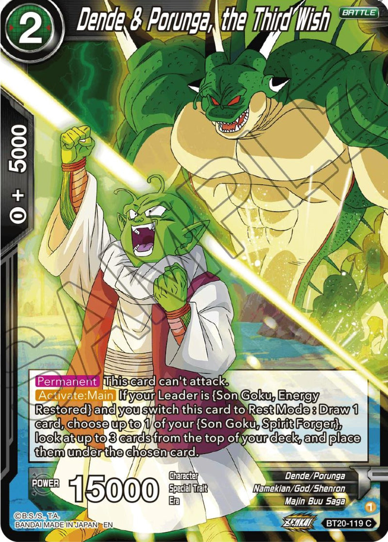 Dende &amp; Porunga, the Third Wish (BT20-119) [Power Absorbed] 