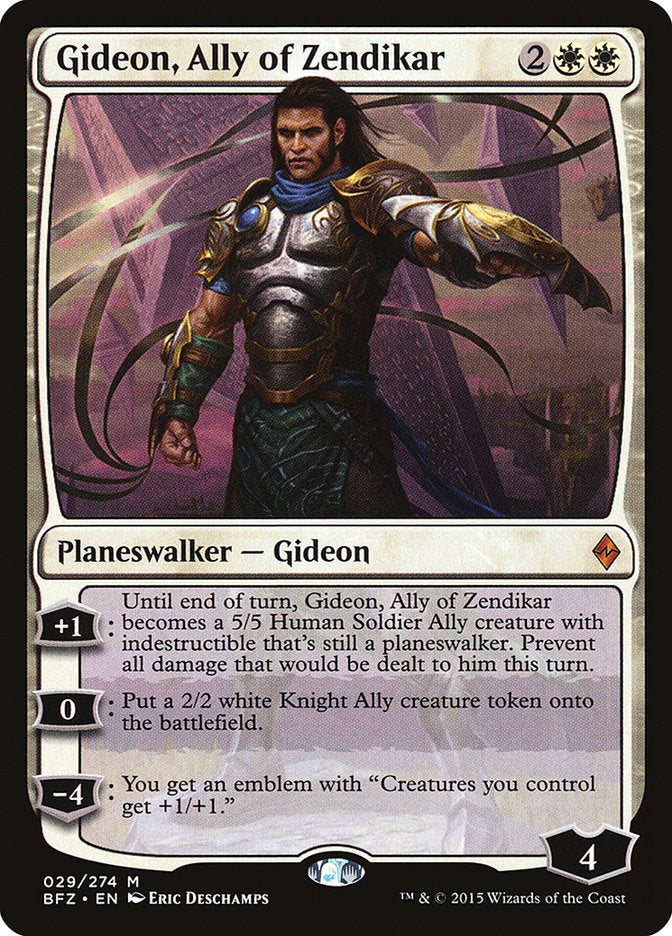Gideon, Ally of Zendikar [Battle for Zendikar] 