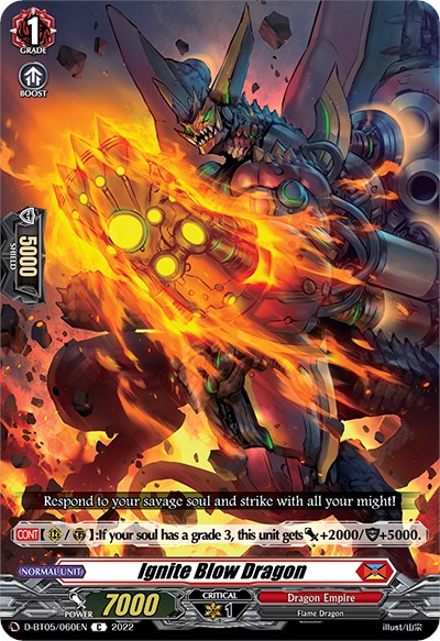 Ignite Blow Dragon (D-BT05/060EN) [Triumphant Return of the Brave Heroes]