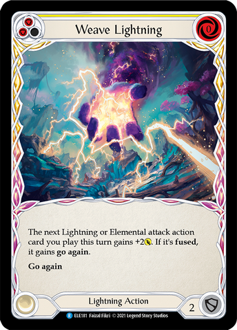 Weave Lightning (Yellow) [ELE181] (Tales of Aria) 1st Edition Normal 