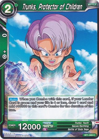 Trunks, Protector of Children (BT1-069) [Galactic Battle] 