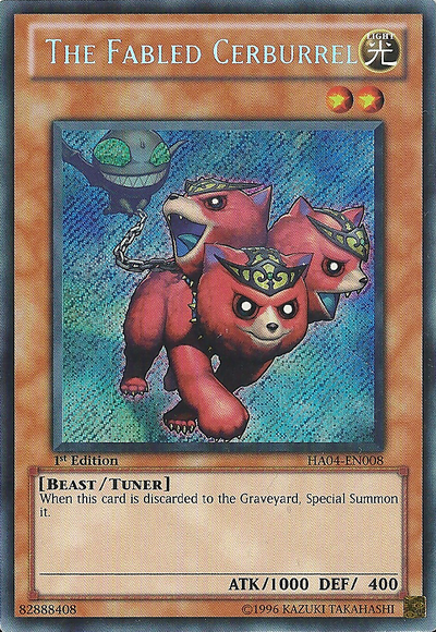 The Fabled Cerburrel [HA04-EN008] Secret Rare 