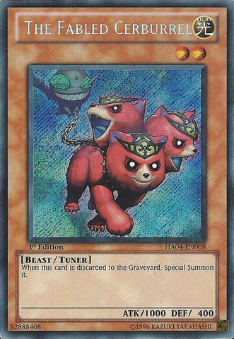 The Fabled Cerburrel [HA04-EN008] Secret Rare 