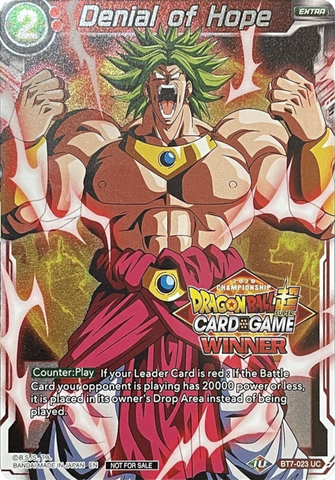 Denial of Hope (Winner Stamped) (BT7-023) [Tournament Promotion Cards] 