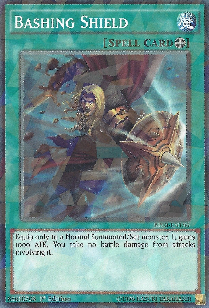 Bashing Shield [BP03-EN186] Shatterfoil Rare 