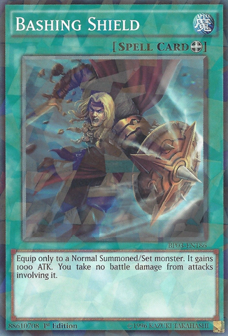 Bashing Shield [BP03-EN186] Shatterfoil Rare 