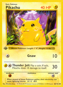Pikachu (58/102) (Shadowless) [Base Set 1st Edition] 