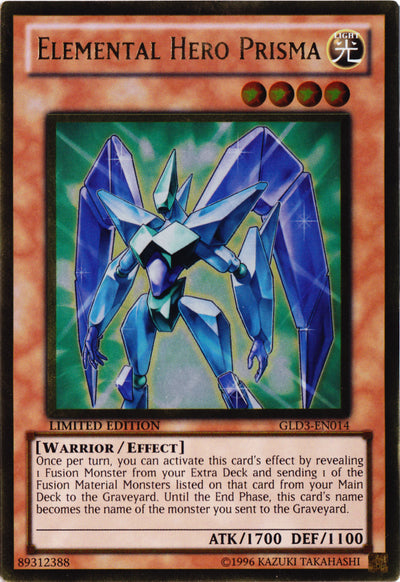 Elemental Hero Prisma [GLD3-EN014] Gold Rare 