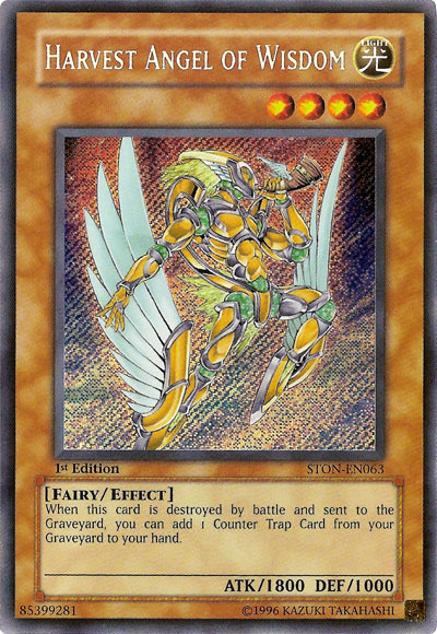 Harvest Angel of Wisdom [STON-EN063] Secret Rare 