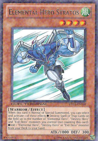 Elemental Hero Stratos [DT03-EN058] Rare 