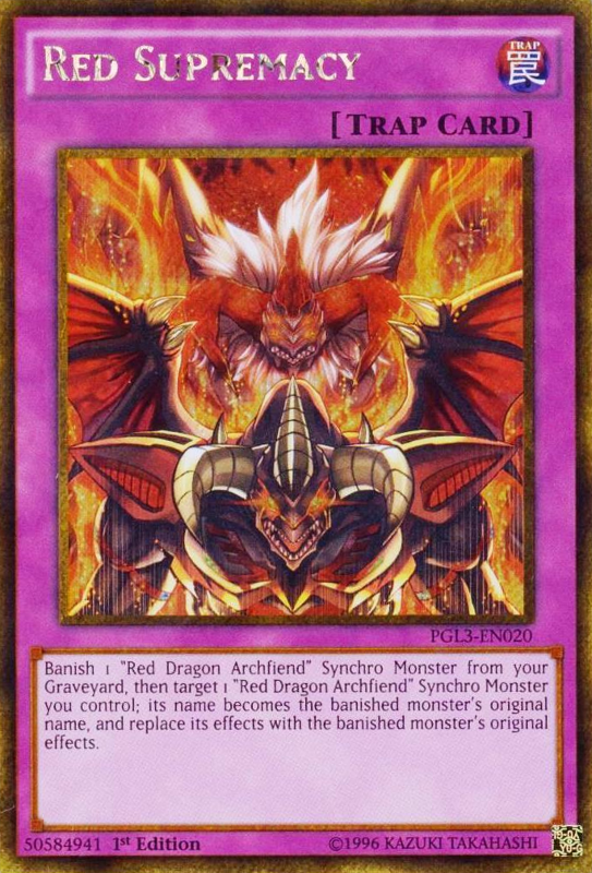 Red Supremacy [PGL3-EN020] Gold Secret Rare 