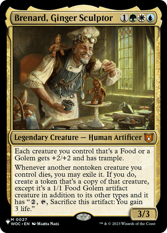 Brenard, Ginger Sculptor (WOC) [The List] 