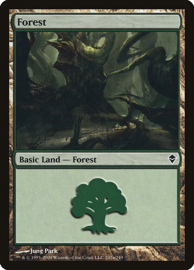 Forest (247a) [Zendikar] 