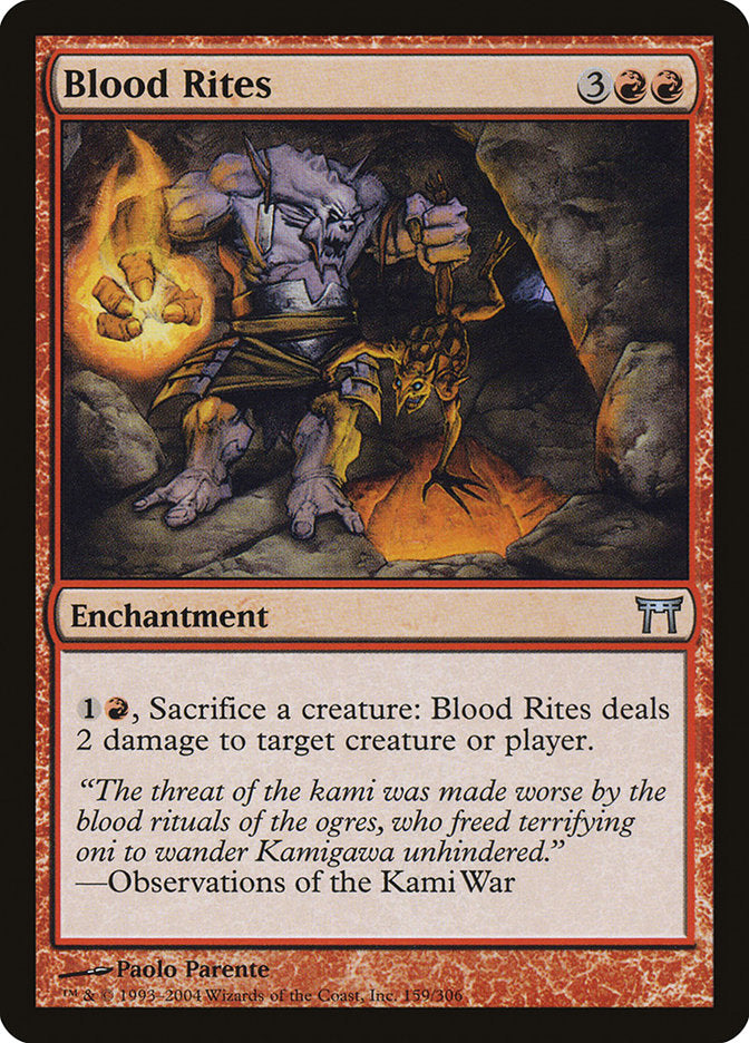 Blood Rites [Champions of Kamigawa] 