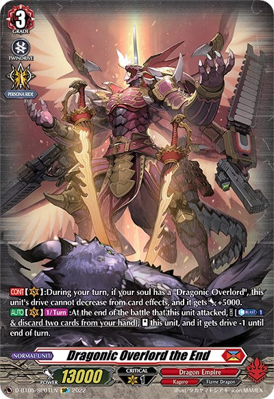 Dragonic Overlord the End (D-BT05/SP01EN) [Triumphant Return of the Brave Heroes]