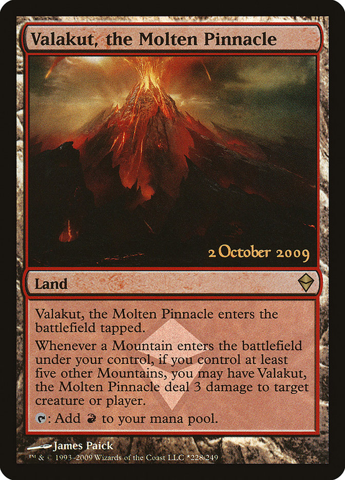 Valakut, the Molten Pinnacle [Zendikar Prerelease Promos] 