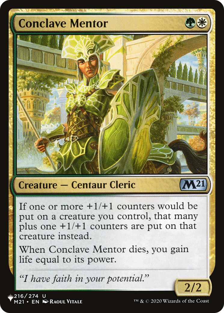 Conclave Mentor [The List Reprints] 