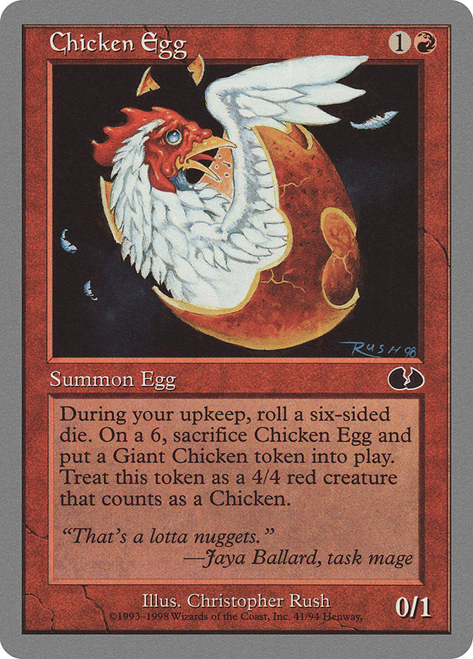 Chicken Egg [Unglued] 