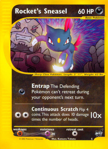 Rocket's Sneasel (5) [Best of Promos] 