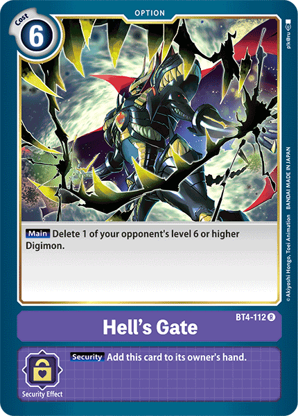 Hell's Gate [BT4-112] [Great Legend] 