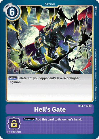 Hell's Gate [BT4-112] [Great Legend] 
