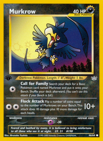 Murkrow (46/64) [Neo Revelation 1st Edition] 
