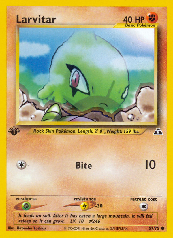 Larvitar (57/75) [Neo Discovery 1st Edition] 