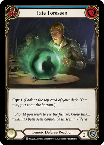 Fate Foreseen (Blue) [U-ARC202] (Arcane Rising Unlimited) Unlimited Rainbow Foil 