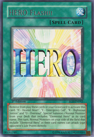 HERO Flash!! [EOJ-EN042] Rare 
