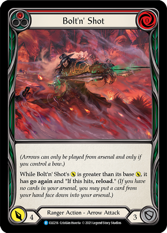Bolt'n' Shot (Red) [ELE216] (Tales of Aria) 1st Edition Rainbow Foil 