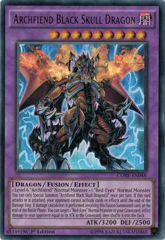 Archfiend Black Skull Dragon [CORE-EN048] Ultra Rare 