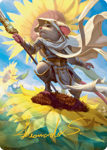 Elspeth, Sun's Champion Art Card (Gold-Stamped Signature) [Bloomburrow Art Series] 