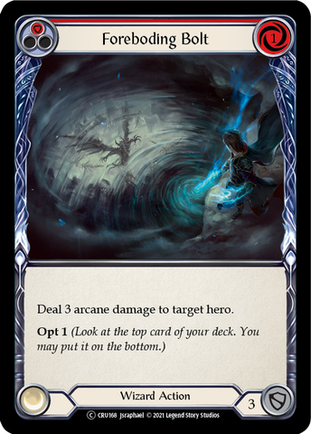 Foreboding Bolt (Red) [U-CRU168] (Crucible of War Unlimited) Unlimited Rainbow Foil 