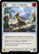 Rites of Lightning (Blue) [U-ELE072] (Tales of Aria Unlimited) Unlimited Rainbow Foil 