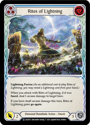 Rites of Lightning (Blue) [U-ELE072] (Tales of Aria Unlimited) Unlimited Normal 