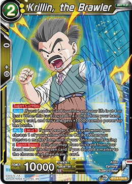 Krillin, the Brawler (BT14-105) [Cross Spirits] 